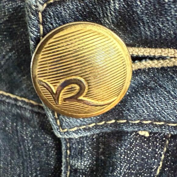 Vtg Rocawear Jeans Junior Sz 13 Y2K Embroidered Grunge Preppy Prep Streetwear - Picture 4 of 12